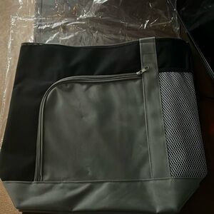 Black tote bag